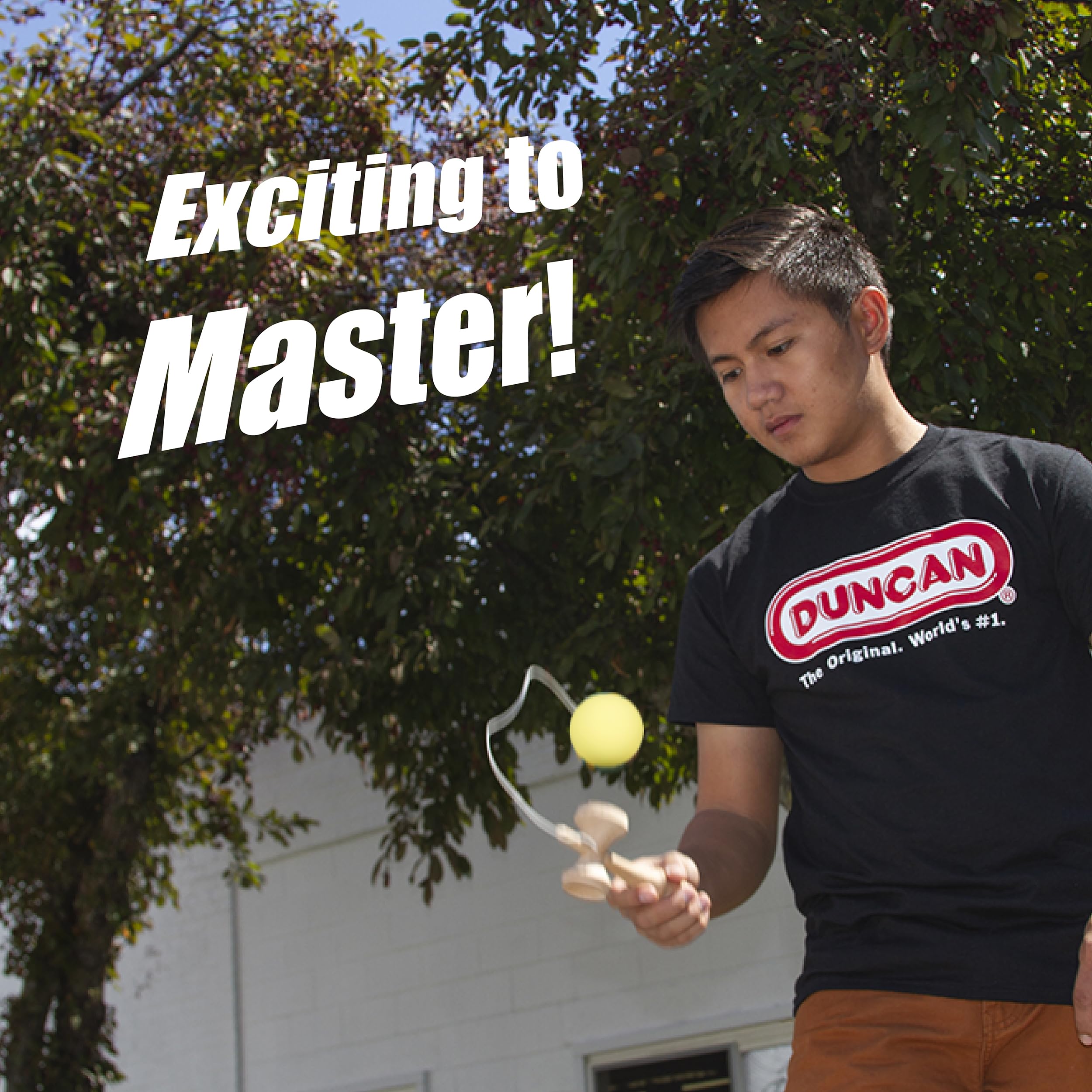 Duncan Toys Maple Drop Pro Kendama, Yellow